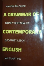 A Grammar of contemporary English /