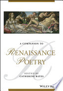 A companion to Renaissance poetry /