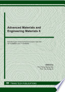 Advanced materials and engineering materials X : selected peer-reviewed full text papers from the 10th ICAMEM and 7th ICMSSM : selected peer-reviewed papers from the 10th International Conference on Advanced Materials and Engineering Materials (ICAMEM 2021), May 29-30, 2021 (virtual) and the 7th International Conference on Mechanical Structures and Smart Materials (ICMSSM 2021), June 14-15, 2021, Changsha, China /