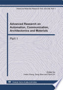 Advanced research on automation, communication, architectonics and materials : selected, peer reviewed papers from the 2011 International Conference on Automation, Communication, Architectonics and Materials (ACAM2011), June 18-19, 2011, Wuhan, China /