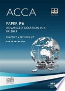 Advanced taxation (UK) FA 2013.