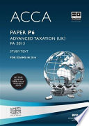 Advanced taxation FA 2013.