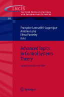 Advanced topics in control systems theory : lecture notes from FAP 2004 /