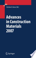 Advances in construction materials 2007 / Christian U. Grosse [ed.].