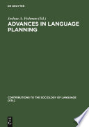 Advances in language planning /