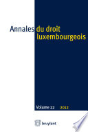 Annales du Droit Luxembourgeois. Anonyme.