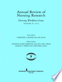 Annual review of nursing research : nursing workforce issues. Volume 28, 2010 /