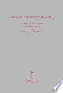 Antike als Inszenierung : Drittes Bruno-Snell-Symposion der Universität Hamburg am Europa-Kolleg /