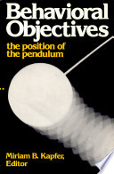 Behavioral objectives : the position of the pendulum /