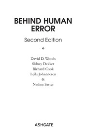 Behind human error /