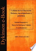 Calidad de la educacion : debates, investigaciones y practicas /