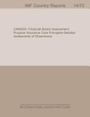 Canada : Financial Sector Assessment Program Insurance Core Principle-Detailed Assessment of Observance / International Monetary Fund.