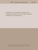 Canada : financial sector assessment program insurance core principle-detailed assessment of observance / International Monetary Fund.