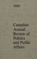 Canadian annual review of politics and public affairs.