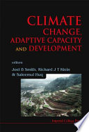 Climate change, adaptive capacity and development /