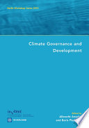 Climate governance and development