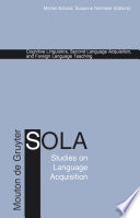 Cognitive linguistics, second language acquisition, and foreign language teaching /