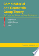 Combinatorial and geometric group theory : Dortmund and Ottawa-Montreal Conferences /