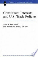 Constituent interests and U.S. trade policies