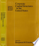 Corporate capital structures in the United States /