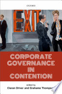 Corporate governance in contention /