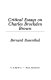 Critical essays on Charles Brockden Brown / [comp. by] Bernard Rosenthal.
