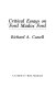 Critical essays on Ford Madox Ford /