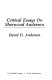 Critical essays on Sherwood Anderson /