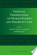 Critical perspectives on human rights and disability law /