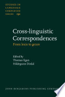 Cross-linguistic correspondences : from lexis genre /