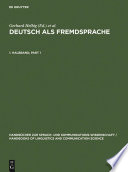 Deutsch als Fremdsprache : ein internationales Handbuch.