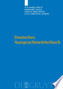 Deutsches Aussprachewörterbuch /