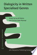 Dialogicity in written specialised genres / edited by Luz Gil-Salom, Carmen Soler-Monreal.