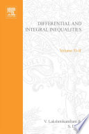 Differential and integral inequalities : theory and applications.