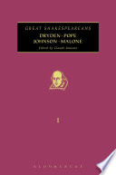 Dryden, Pope, Johnson, Malone / edited by Claude Rawson.