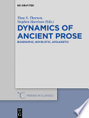 Dynamics of ancient prose : biographic, novelist, apologetic /