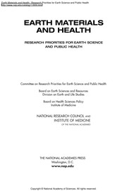 Earth materials and health research priorities for earth science and public health /