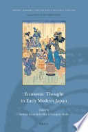 Economic thought in early modern Japan /