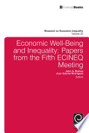 Economic well-being and inequality : papers from the Fifth ECINEQ Meeting.
