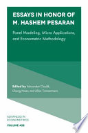 Essays in honor of M. Hashem Pesaran.