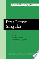 First person singular papers from the Conference on an Oral Archive for the History of American Linguistics (Charlotte, N.C., 9-10 March 1979) /