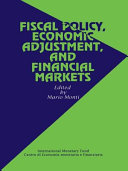 Fiscal policy, economic adjustment, and financial markets /