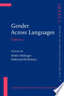 Gender across languages. the linguistic representation of women and men /