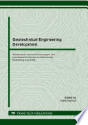 Geotechnical engineering development : selected, peer-reviewed papers from the International Conference on Geotechnical Engineering-Iraq (ICGE-Iraq 2020), February 19-20, 2020, Baghdad, Iraq
