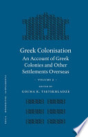 Greek colonisation : an account of Greek colonies and other settlements overseas.