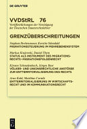 Grenzuberschreitungen : Migration : Entterritorialisierung des offentlichen Rechts / redaktion, Matthias Jestaedt.