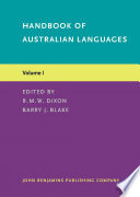 Handbook of Australian languages.