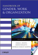 Handbook of gender, work, and organization