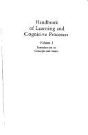 Handbook of learning and cognitive processes / edited by W. K. Estes.
