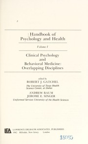 Handbook of psychology and health.